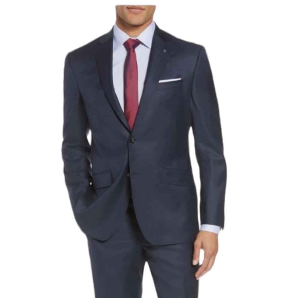 Ted Baker London Endurance Jones Wool Blazer EU 42 US Large grey